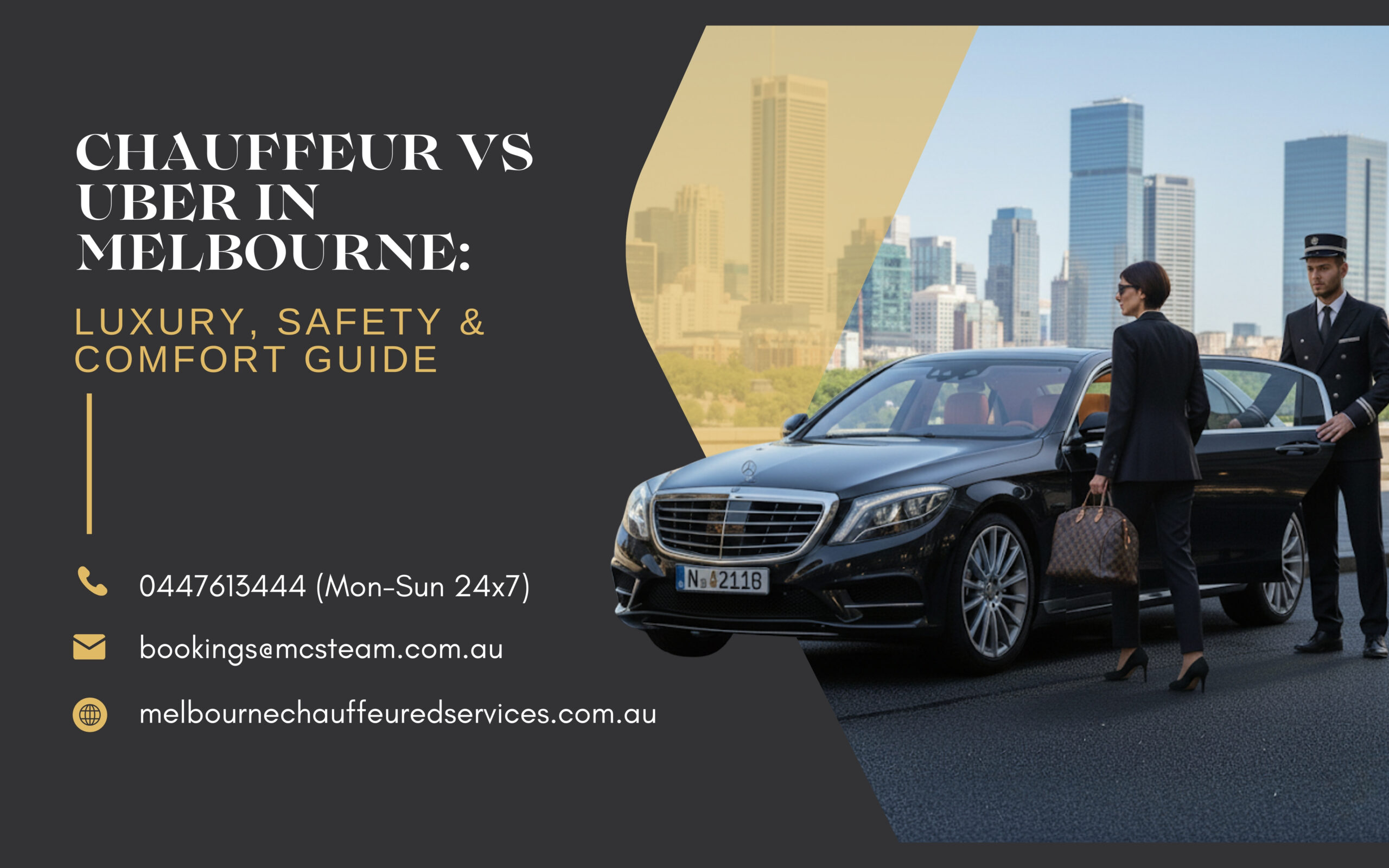 Chauffeur vs Uber in Melbourne Luxury, Safety & Comfort Guide